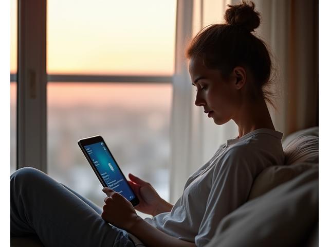 디지털 기기 사용을 최소화하고 평화로운 시간을 보내는 모습