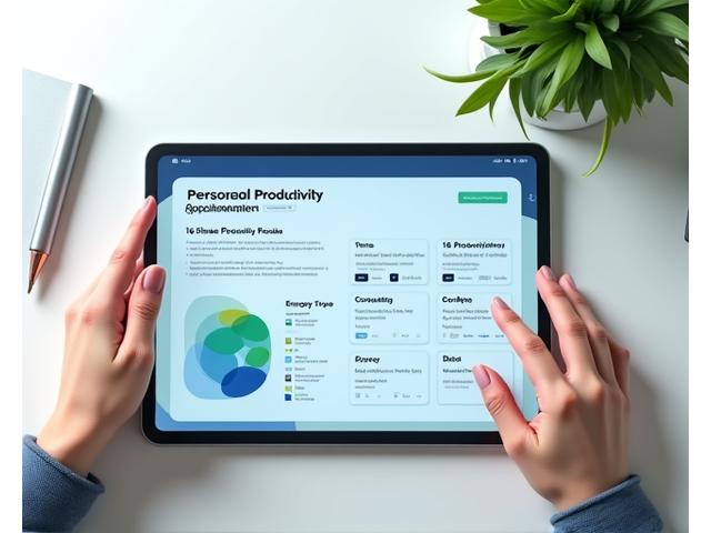 개인 생산성 진단 도구 인터페이스